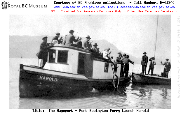 Port Essington Band atop a ferry