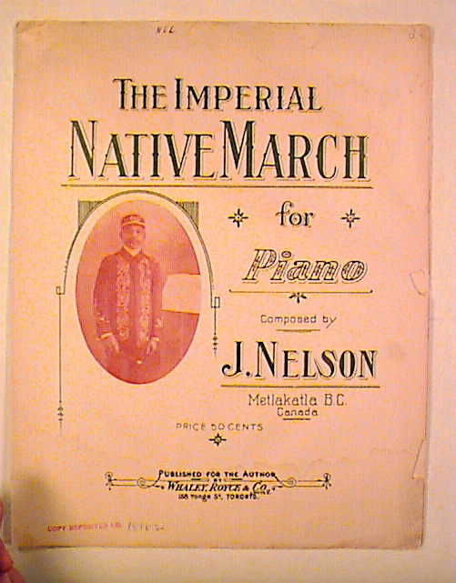 Front cover of the piano arrangement of the Imperial Native March