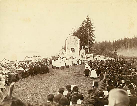 Sechelt at worship 1890